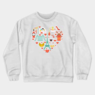 Heart from france Crewneck Sweatshirt